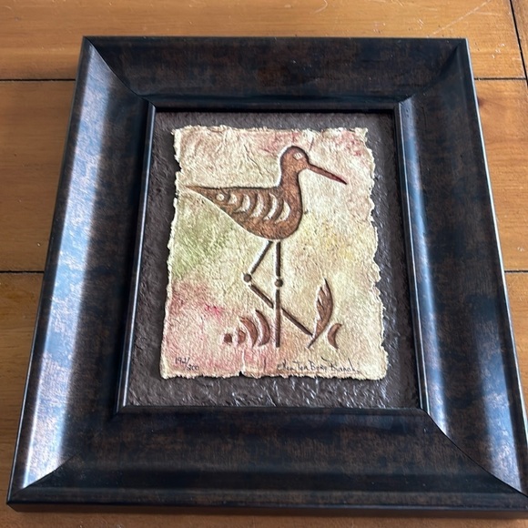 Ellen Ter Borg Bianchi Other - 12.5 X 14.5 Sandpiper Original Art 192/200 certificate Auth EllenTerBorg Bianchi